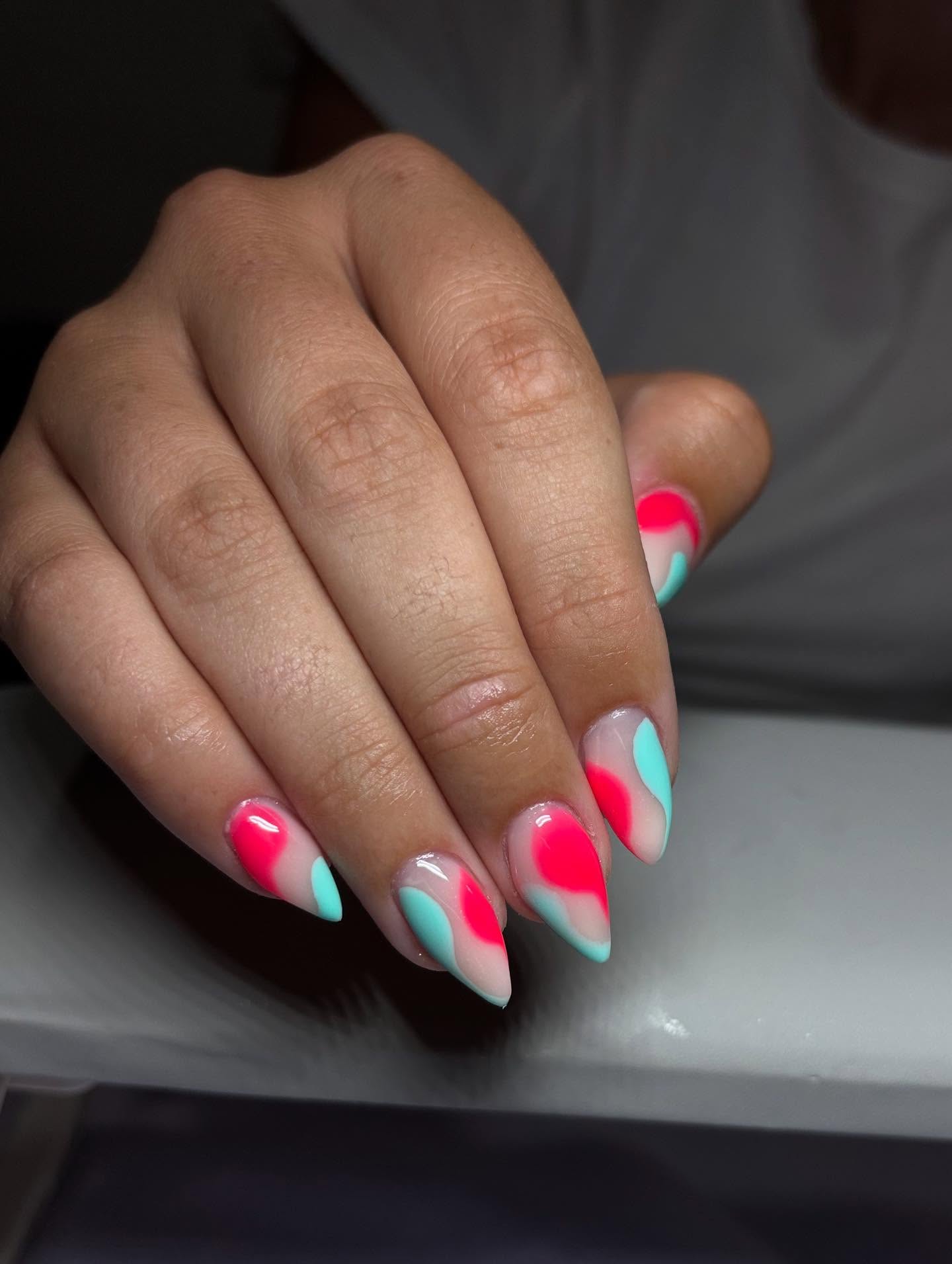 Resultado después del tratamiento de uñas